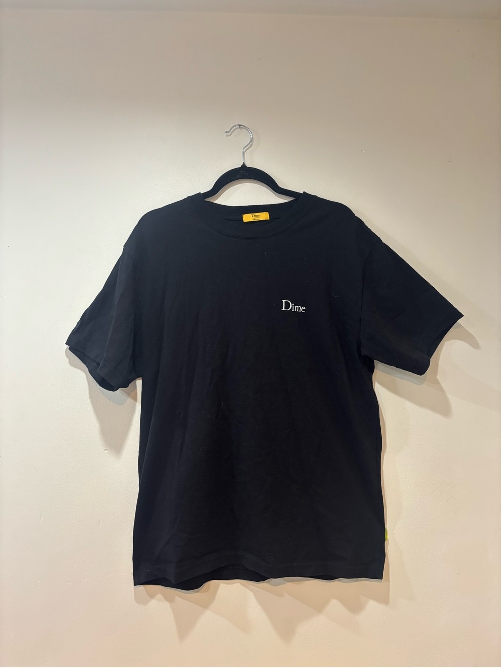 DIME Black Cotton T-Shirt